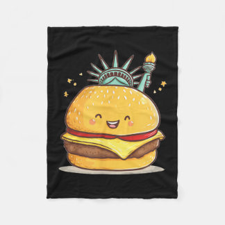 Couverture Polaire Superbe Statue Liberty Burger Costume Pour Garçons