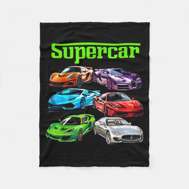Couverture Polaire Supercar Cool Car Guy Srts Racing Fan Graphic Men  (Devant)