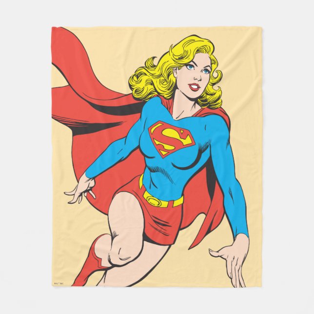 Couverture Polaire Supergirl en mouvement (Devant)