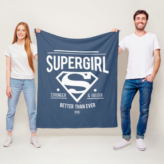 Couverture Polaire Supergirl mieux que jamais Retro Graphic (En situation)