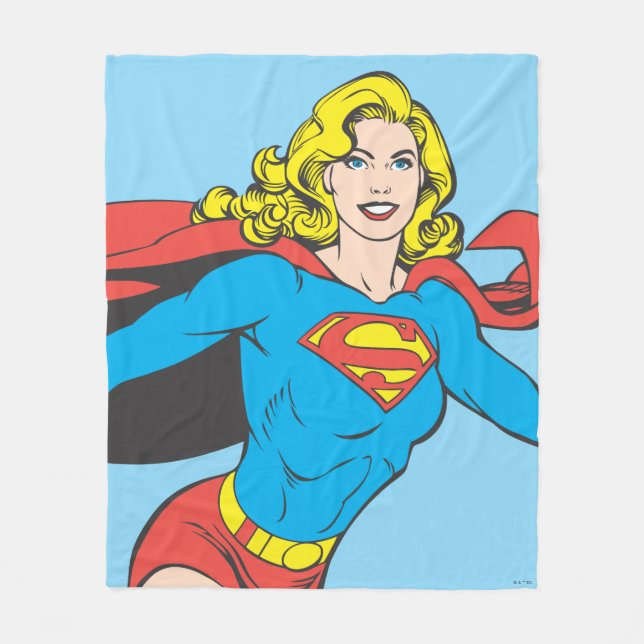 Couverture Polaire Supergirl Pose 1 (Devant)