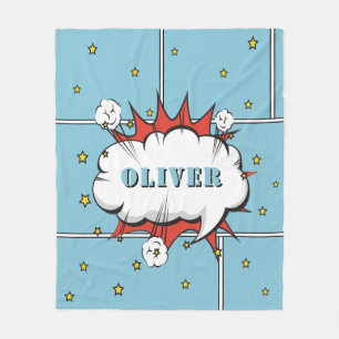 Couverture Polaire Superhero Comic Speech Bubble Boy Photo