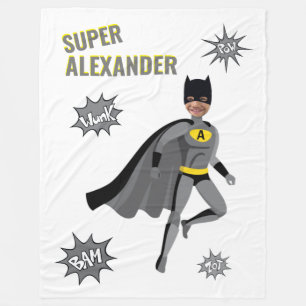 Couverture Polaire Superhero Extraordinaire unique garçon Fabuleux an