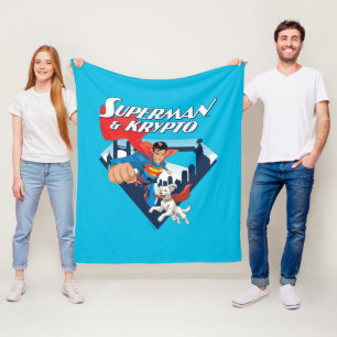 Couverture Polaire Superman & Krypto Soar