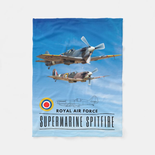 COUVERTURE POLAIRE SUPERMARINE SPITFIRE - ROYAL AIR SQUADRON (Devant)