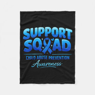 Couverture Polaire Support Squad Child Prevention Awareness Blue