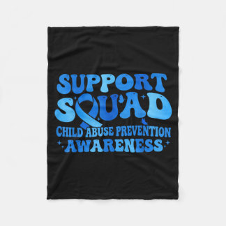 Couverture Polaire Support Squad Child Prevention Awareness Blue