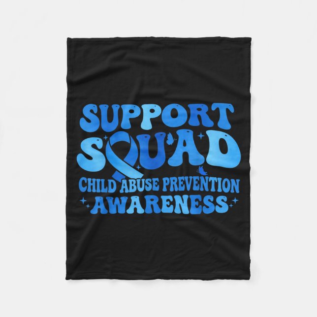 Couverture Polaire Support Squad Child Prevention Awareness Blue (Devant)