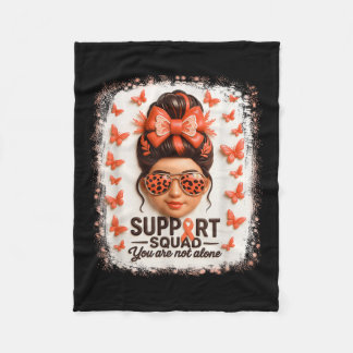 Couverture Polaire Support Squad Leukemia Ruban Butterfly You Not Al