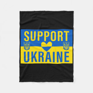 Couverture Polaire Support Ukraine Flag With Heart 