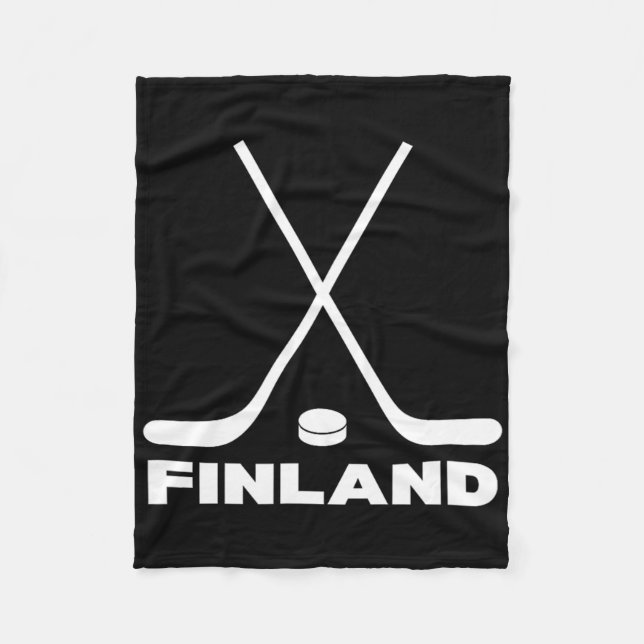 Couverture Polaire Supporter de hockey finlandais  (Devant)