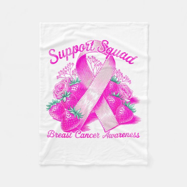 Couverture Polaire Suprt Squad Breast Cancer Awareness Nk Ribbon Wome (Devant)