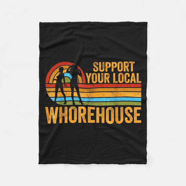 Couverture Polaire Suprt Your Local House Vintage Humorous Funny  (Devant)