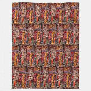 Couverture Polaire Sur L'Ancien Camion À Feu