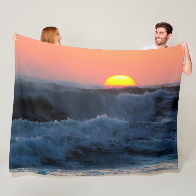 Couverture Polaire SURF rouge (En situation)