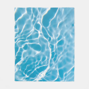 Couverture Polaire Surface d'eau bleue, nature abstraite
