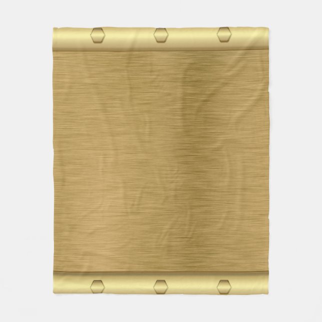 Couverture Polaire Surface d'or à texture métallique (Devant)