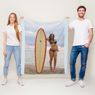 COUVERTURE POLAIRE SURFER BIKINI GIRL BLANKET