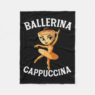 Couverture Polaire Surreal Italian Brainrot mème Ballerina Cappuccina