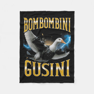 Couverture Polaire Surreal Italian Brainrot meme Bombombini Gusini Fu
