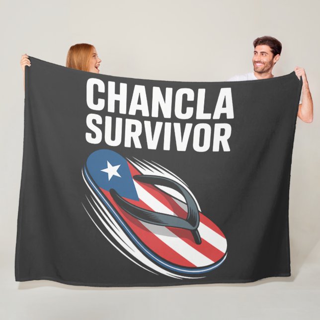 Couverture Polaire survivant de la chancla blague espagnole drôle (En situation)