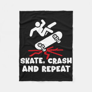 Couverture Polaire Survivant d'un accident de crash de skateboard Bon
