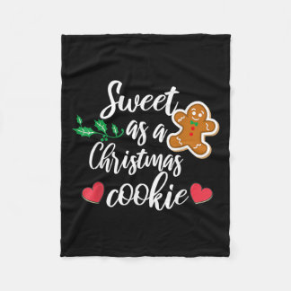 Couverture Polaire Sweet As A Christmas Cookie - Biscuit, Christmas C