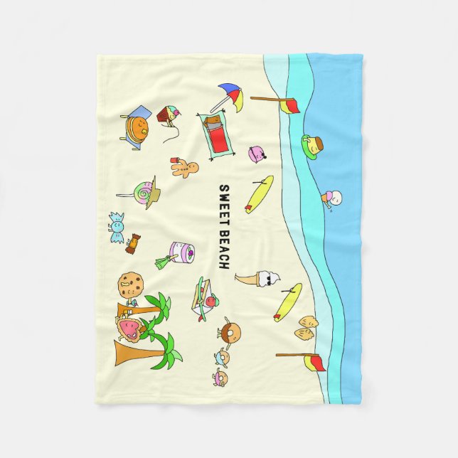 COUVERTURE POLAIRE SWEET BEACH (Devant)
