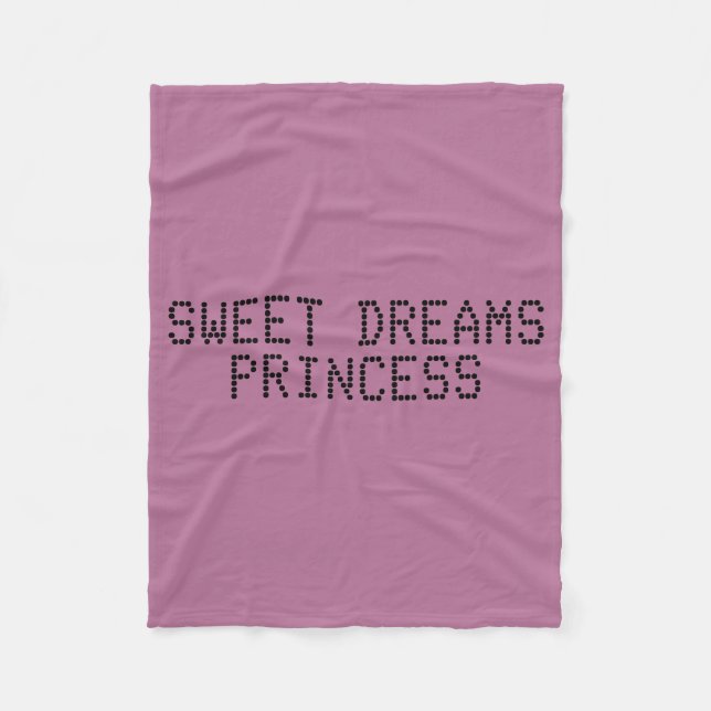 Couverture Polaire Sweet Dreams Princess (Devant)