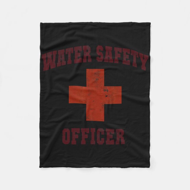 Couverture Polaire Swimming Water Safety Officer Off Duty Vacay Lifeg (Devant)
