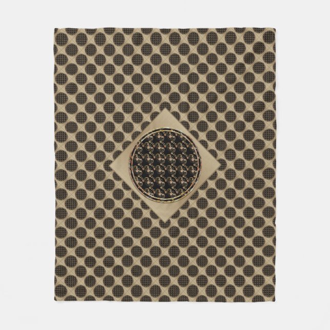 Couverture Polaire Symbole chinois chauve-souris Blanche polaire (Devant)