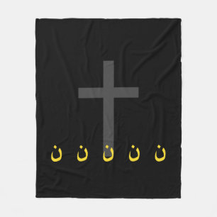 Couverture Polaire Symbole chrétien Nazaréen Solidarité et Croix