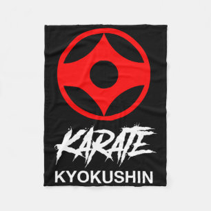 Couverture Polaire Symbole de karaté Kyokushin entraînement au dojo K