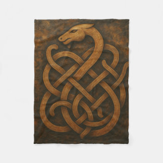 Couverture Polaire Symbole de nœud de serpent en vieux norrois