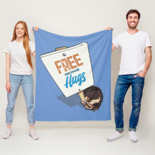 Couverture Polaire Symbole de poche de haies gratuites Funny Hérisson