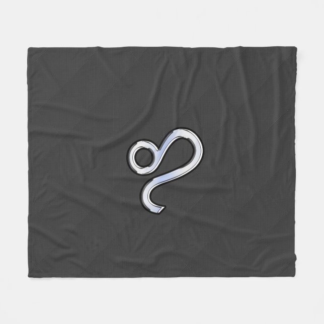 Couverture Polaire Symbole Leo Zodiac sur l'impression de fibre de ca (Devant (Horizontal))