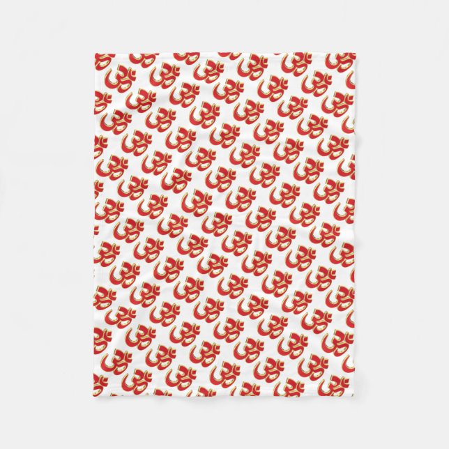 Couverture Polaire Symbole Om (Devant)