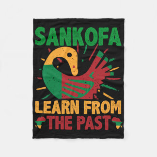 Couverture Polaire Symbole Sankofa et Adinkra Ghana pour l'histoire d