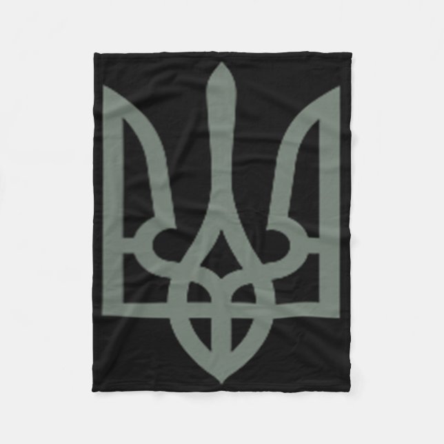 Couverture Polaire Symbole trident ukrainien Tryzub Emblem (Devant)