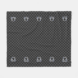 Couverture Polaire Symbole zodiaque de la bibliothèque d'argent sur l