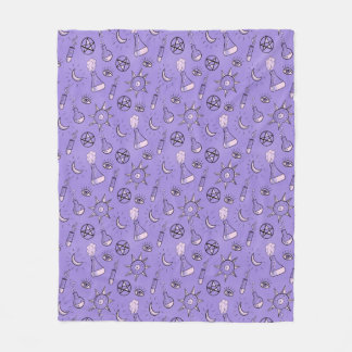 Couverture Polaire Symboles occultes de cuisine Motif - Magie mystiqu