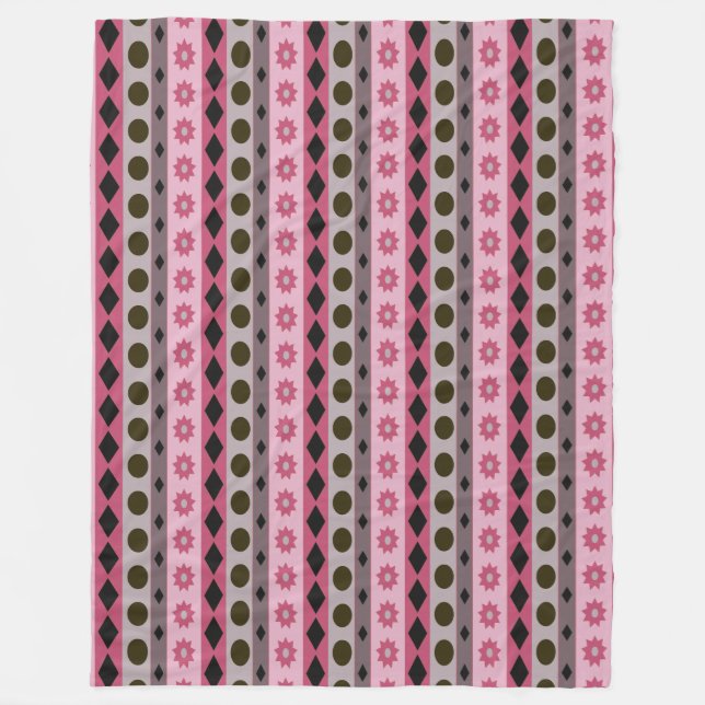 Couverture Polaire SYMBOLES rose (Devant)