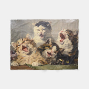 Couverture Polaire Symphonie de chatons par Julius Adam II