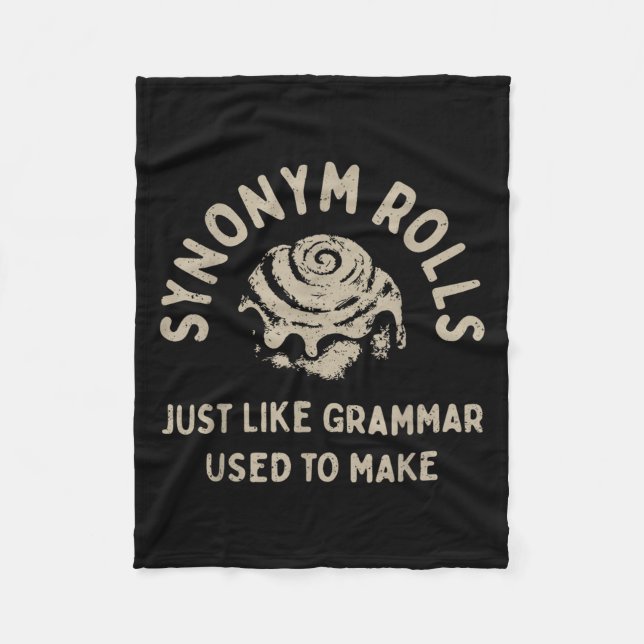 Couverture Polaire Synonym Rolls Plaisanter Cinnamon Rolls Grammar Pu (Devant)