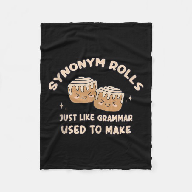 Couverture Polaire Synonym Rolls Plaisanter Cinnamon Rolls Grammar Pu (Devant)