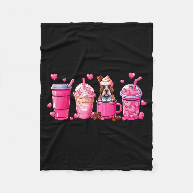 Couverture Polaire T Bull Inside Cup Coffees Lover Valentine's Day He (Devant)