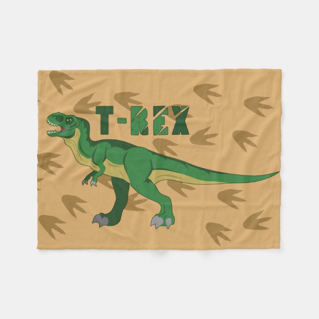Couverture Polaire T-Rex (Devant (Horizontal))