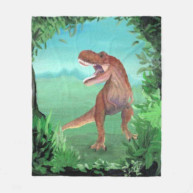 Couverture Polaire T-Rex Dinosaur (Devant)