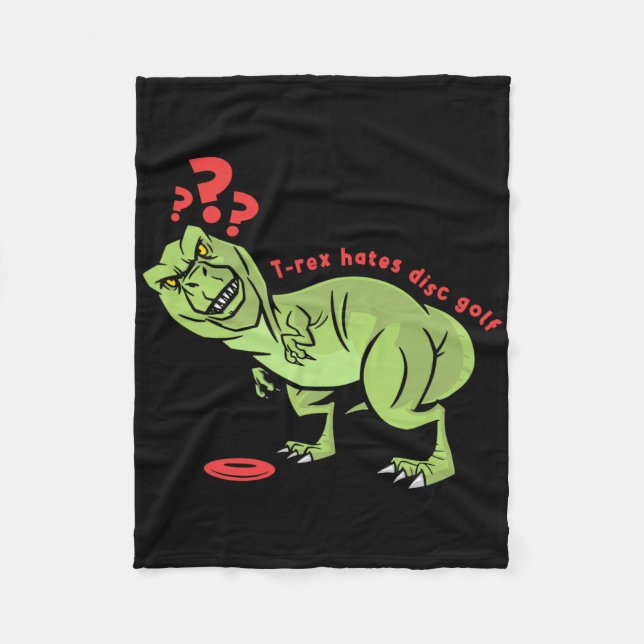 Couverture Polaire T-Rex Enfants de Golf de Disque Drôle  (Devant)