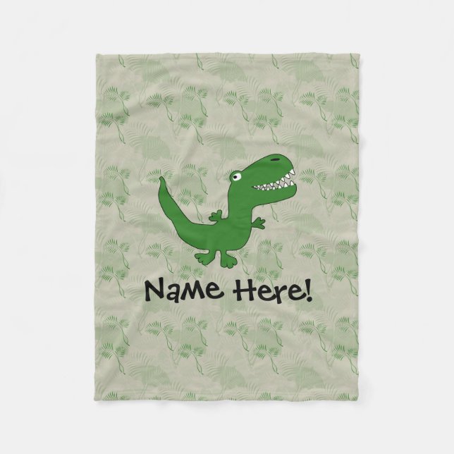 Couverture Polaire T-Rex Tyrannosaurus Rex Dinosaur Cartoon Enfants G (Devant)